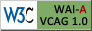 Icono de conformidad con el Nivel A, de las Directrices de Accesibilidad para el Contenido Web 1.0 del W3C-WAI
